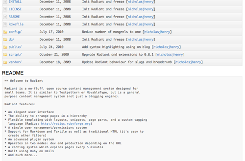 README file on Github