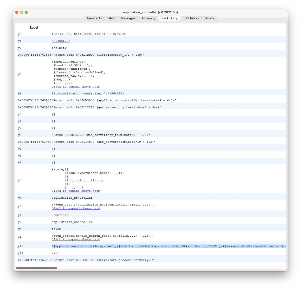application_controller - Stack Dump